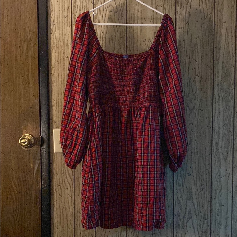 Plaid Red Dress